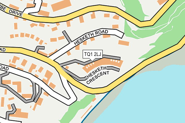 TQ1 2LJ map - OS OpenMap – Local (Ordnance Survey) TQ1 2LJ map - OS OpenMap – Local (Ordnance Survey)