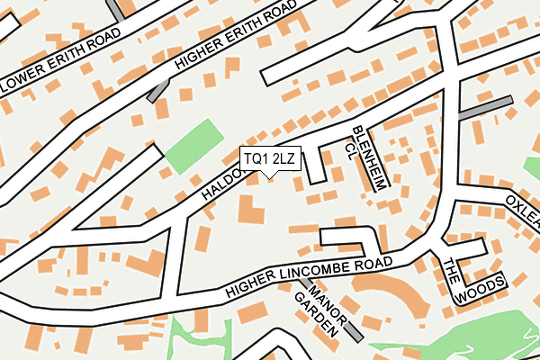TQ1 2LZ map - OS OpenMap – Local (Ordnance Survey) TQ1 2LZ map - OS OpenMap – Local (Ordnance Survey)