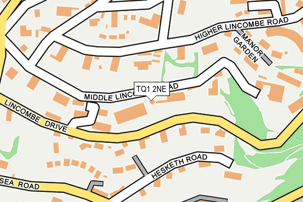 TQ1 2NE map - OS OpenMap – Local (Ordnance Survey) TQ1 2NE map - OS OpenMap – Local (Ordnance Survey)
