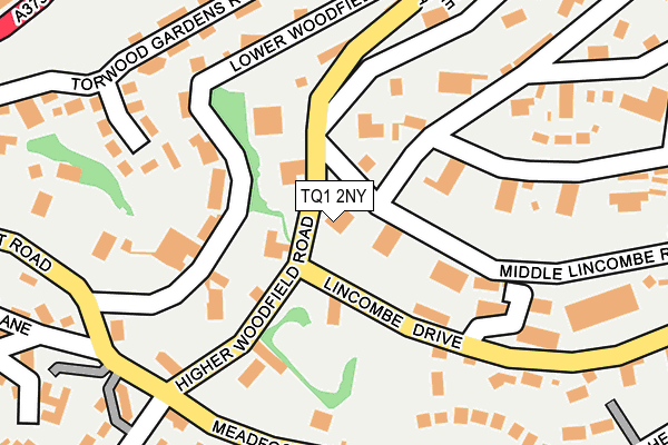 TQ1 2NY map - OS OpenMap – Local (Ordnance Survey) TQ1 2NY map - OS OpenMap – Local (Ordnance Survey)