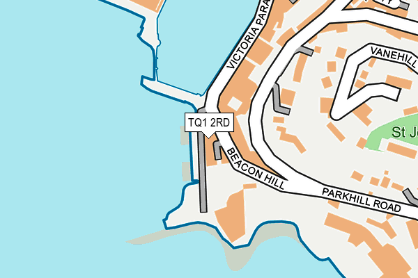 TQ1 2RD map - OS OpenMap – Local (Ordnance Survey) TQ1 2RD map - OS OpenMap – Local (Ordnance Survey)