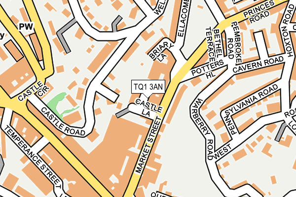 TQ1 3AN map - OS OpenMap – Local (Ordnance Survey) TQ1 3AN map - OS OpenMap – Local (Ordnance Survey)