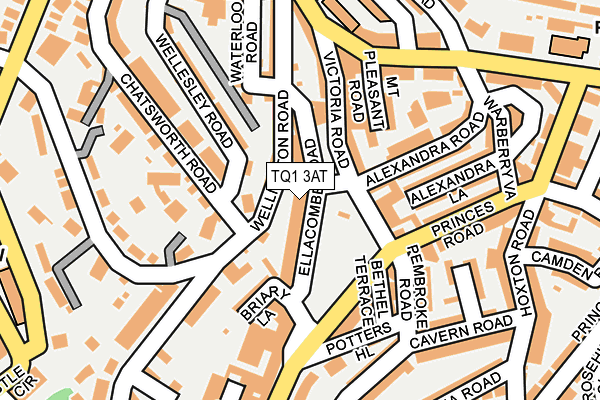 TQ1 3AT map - OS OpenMap – Local (Ordnance Survey) TQ1 3AT map - OS OpenMap – Local (Ordnance Survey)
