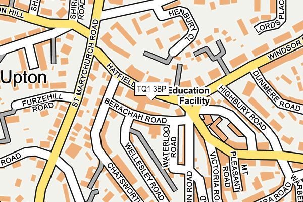 TQ1 3BP map - OS OpenMap – Local (Ordnance Survey) TQ1 3BP map - OS OpenMap – Local (Ordnance Survey)