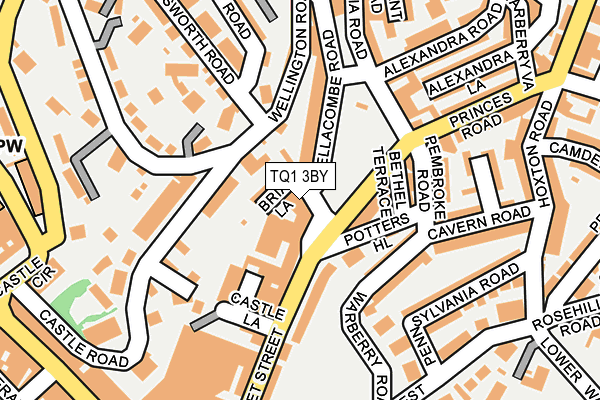TQ1 3BY map - OS OpenMap – Local (Ordnance Survey) TQ1 3BY map - OS OpenMap – Local (Ordnance Survey)