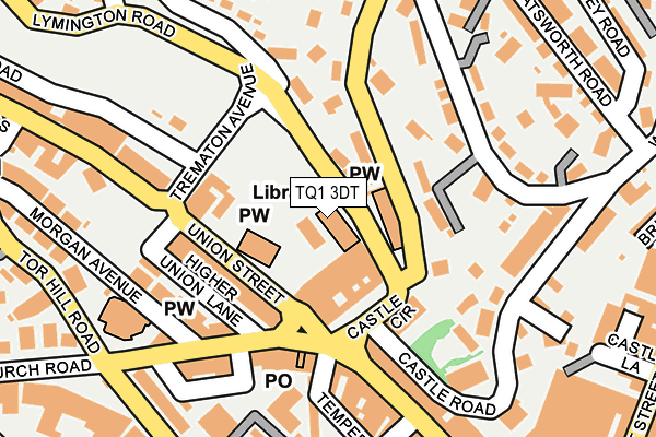 TQ1 3DT map - OS OpenMap – Local (Ordnance Survey) TQ1 3DT map - OS OpenMap – Local (Ordnance Survey)