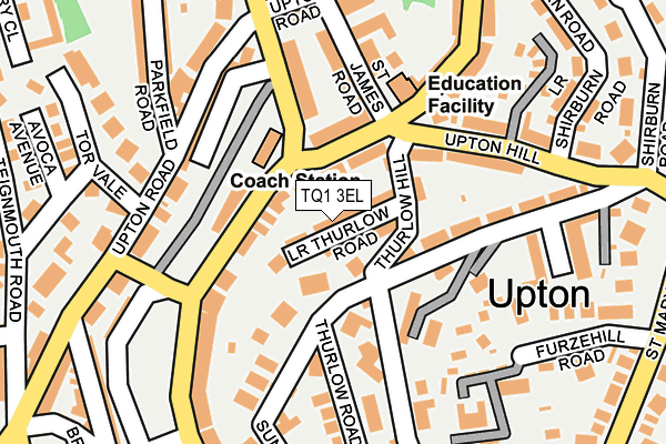 TQ1 3EL map - OS OpenMap – Local (Ordnance Survey) TQ1 3EL map - OS OpenMap – Local (Ordnance Survey)