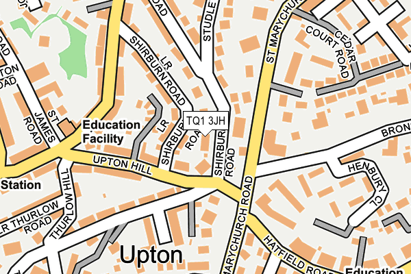 TQ1 3JH map - OS OpenMap – Local (Ordnance Survey)