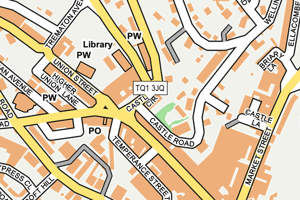 TQ1 3JQ map - OS OpenMap – Local (Ordnance Survey) TQ1 3JQ map - OS OpenMap – Local (Ordnance Survey)