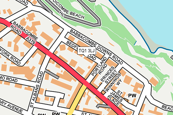 TQ1 3LJ map - OS OpenMap – Local (Ordnance Survey) TQ1 3LJ map - OS OpenMap – Local (Ordnance Survey)