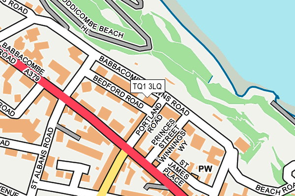 TQ1 3LQ map - OS OpenMap – Local (Ordnance Survey) TQ1 3LQ map - OS OpenMap – Local (Ordnance Survey)