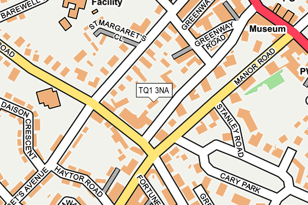 TQ1 3NA map - OS OpenMap – Local (Ordnance Survey) TQ1 3NA map - OS OpenMap – Local (Ordnance Survey)