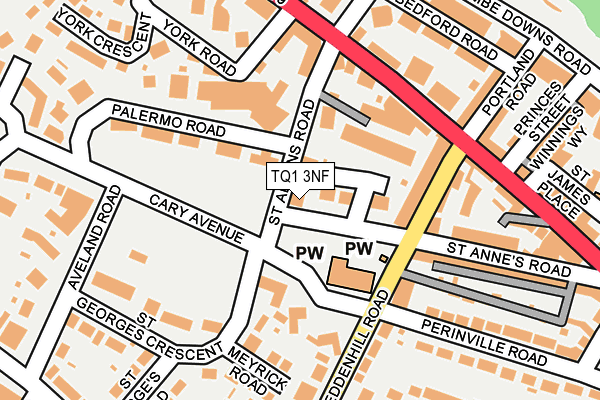 TQ1 3NF map - OS OpenMap – Local (Ordnance Survey) TQ1 3NF map - OS OpenMap – Local (Ordnance Survey)