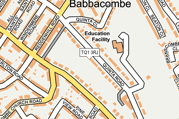 TQ1 3RJ map - OS OpenMap – Local (Ordnance Survey) TQ1 3RJ map - OS OpenMap – Local (Ordnance Survey)