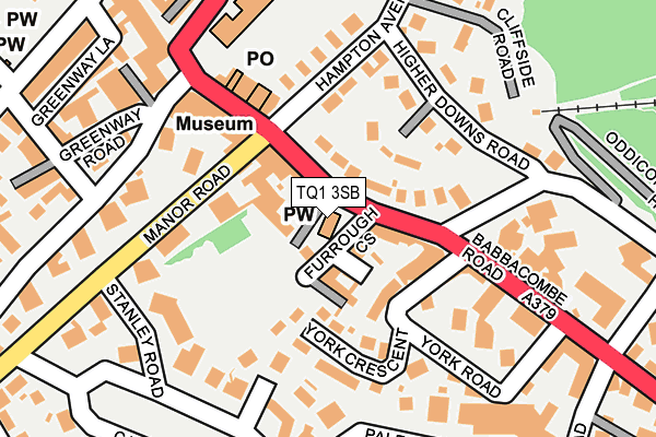 TQ1 3SB map - OS OpenMap – Local (Ordnance Survey) TQ1 3SB map - OS OpenMap – Local (Ordnance Survey)