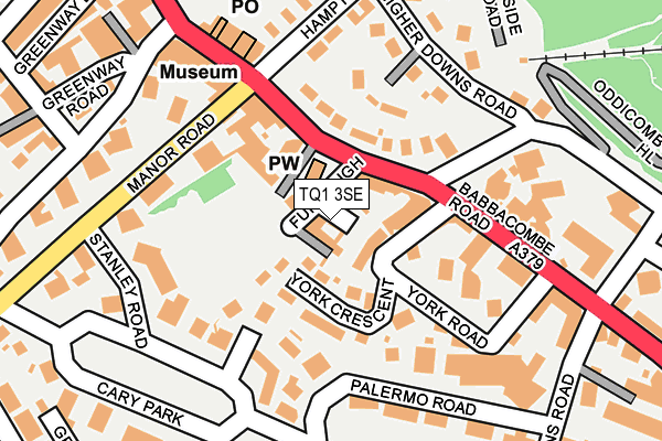 TQ1 3SE map - OS OpenMap – Local (Ordnance Survey) TQ1 3SE map - OS OpenMap – Local (Ordnance Survey)