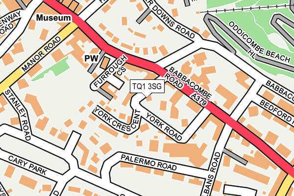 TQ1 3SG map - OS OpenMap – Local (Ordnance Survey) TQ1 3SG map - OS OpenMap – Local (Ordnance Survey)