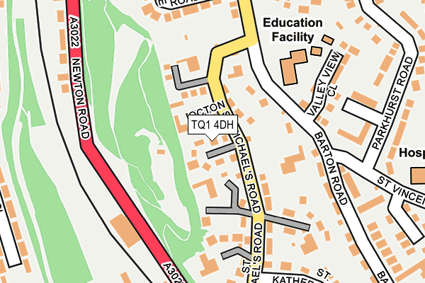 TQ1 4DH map - OS OpenMap – Local (Ordnance Survey) TQ1 4DH map - OS OpenMap – Local (Ordnance Survey)