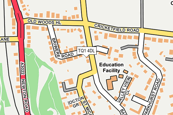 TQ1 4DL map - OS OpenMap – Local (Ordnance Survey) TQ1 4DL map - OS OpenMap – Local (Ordnance Survey)