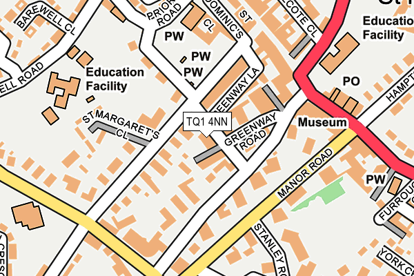 TQ1 4NN map - OS OpenMap – Local (Ordnance Survey) TQ1 4NN map - OS OpenMap – Local (Ordnance Survey)