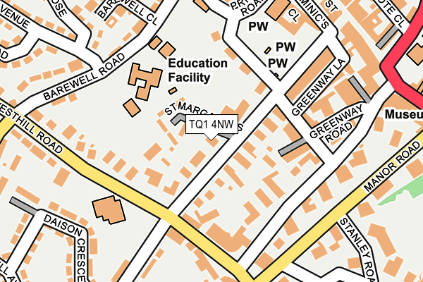 TQ1 4NW map - OS OpenMap – Local (Ordnance Survey) TQ1 4NW map - OS OpenMap – Local (Ordnance Survey)