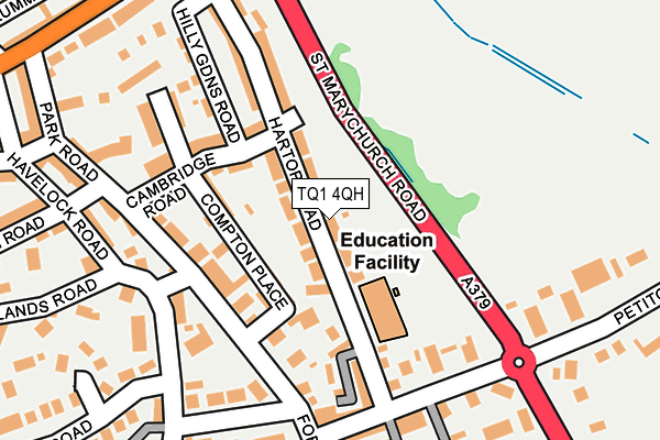 TQ1 4QH map - OS OpenMap – Local (Ordnance Survey)