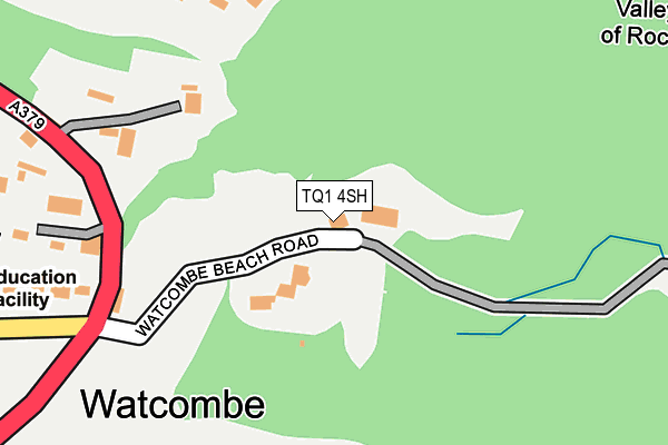 TQ1 4SH map - OS OpenMap – Local (Ordnance Survey) TQ1 4SH map - OS OpenMap – Local (Ordnance Survey)