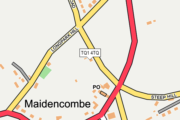 TQ1 4TQ map - OS OpenMap – Local (Ordnance Survey) TQ1 4TQ map - OS OpenMap – Local (Ordnance Survey)