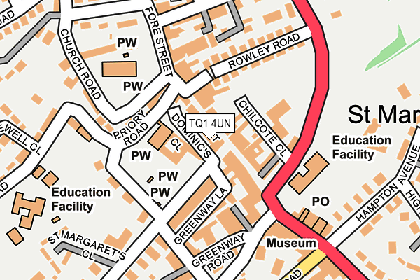 TQ1 4UN map - OS OpenMap – Local (Ordnance Survey) TQ1 4UN map - OS OpenMap – Local (Ordnance Survey)