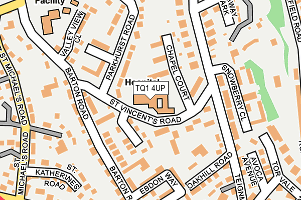 TQ1 4UP map - OS OpenMap – Local (Ordnance Survey) TQ1 4UP map - OS OpenMap – Local (Ordnance Survey)