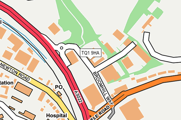 TQ1 9HA map - OS OpenMap – Local (Ordnance Survey) TQ1 9HA map - OS OpenMap – Local (Ordnance Survey)