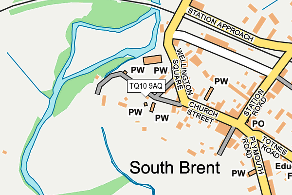 TQ10 9AQ map - OS OpenMap – Local (Ordnance Survey)