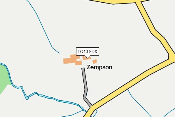 TQ10 9DX map - OS OpenMap – Local (Ordnance Survey) TQ10 9DX map - OS OpenMap – Local (Ordnance Survey)