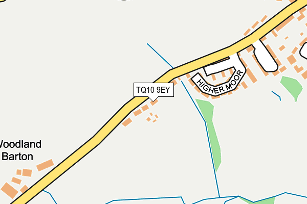TQ10 9EY map - OS OpenMap – Local (Ordnance Survey) TQ10 9EY map - OS OpenMap – Local (Ordnance Survey)
