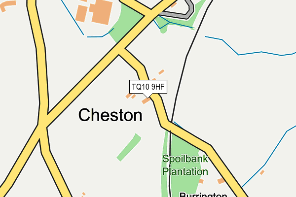 TQ10 9HF map - OS OpenMap – Local (Ordnance Survey)