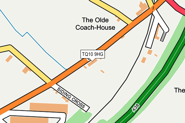 TQ10 9HG map - OS OpenMap – Local (Ordnance Survey)