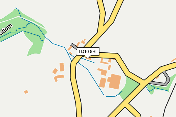 TQ10 9HL map - OS OpenMap – Local (Ordnance Survey) TQ10 9HL map - OS OpenMap – Local (Ordnance Survey)