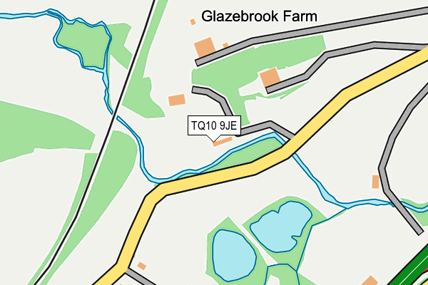 TQ10 9JE map - OS OpenMap – Local (Ordnance Survey) TQ10 9JE map - OS OpenMap – Local (Ordnance Survey)