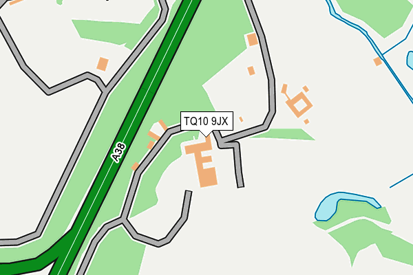 TQ10 9JX map - OS OpenMap – Local (Ordnance Survey) TQ10 9JX map - OS OpenMap – Local (Ordnance Survey)