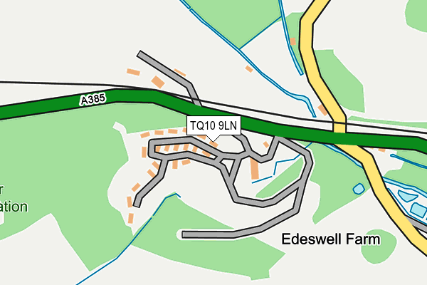 TQ10 9LN map - OS OpenMap – Local (Ordnance Survey) TQ10 9LN map - OS OpenMap – Local (Ordnance Survey)