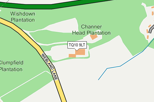 TQ10 9LT map - OS OpenMap – Local (Ordnance Survey) TQ10 9LT map - OS OpenMap – Local (Ordnance Survey)