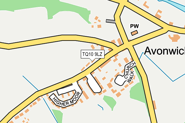 TQ10 9LZ map - OS OpenMap – Local (Ordnance Survey)