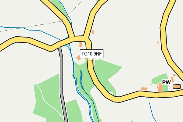 TQ10 9NF map - OS OpenMap – Local (Ordnance Survey) TQ10 9NF map - OS OpenMap – Local (Ordnance Survey)