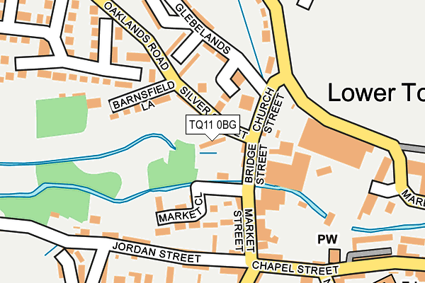 TQ11 0BG map - OS OpenMap – Local (Ordnance Survey) TQ11 0BG map - OS OpenMap – Local (Ordnance Survey)