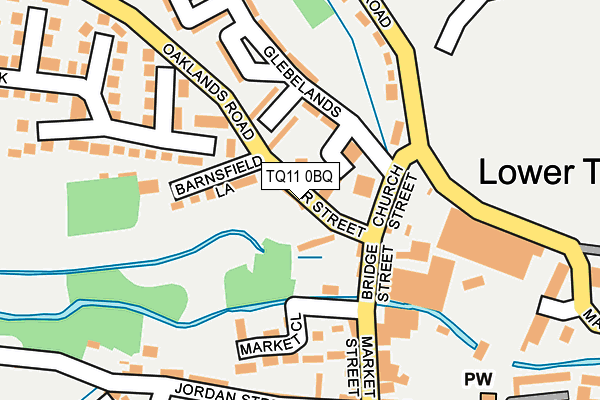 TQ11 0BQ map - OS OpenMap – Local (Ordnance Survey) TQ11 0BQ map - OS OpenMap – Local (Ordnance Survey)
