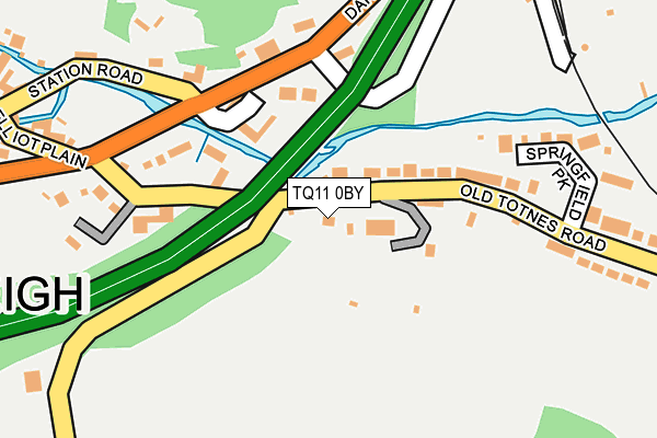 TQ11 0BY map - OS OpenMap – Local (Ordnance Survey) TQ11 0BY map - OS OpenMap – Local (Ordnance Survey)