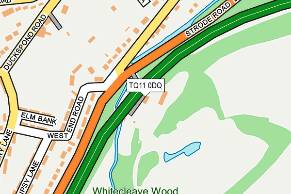 TQ11 0DQ map - OS OpenMap – Local (Ordnance Survey)