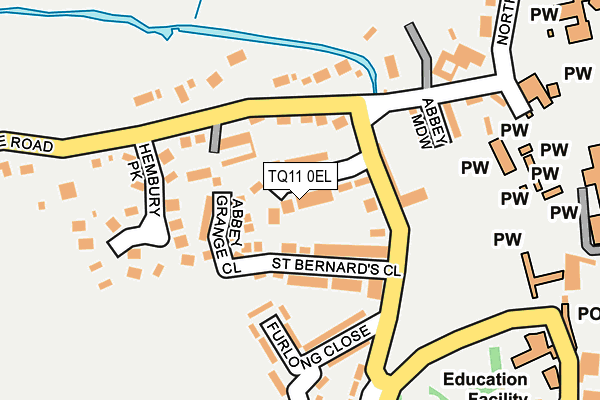 TQ11 0EL map - OS OpenMap – Local (Ordnance Survey) TQ11 0EL map - OS OpenMap – Local (Ordnance Survey)