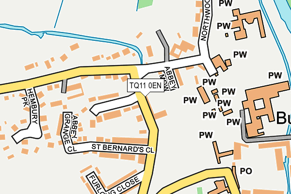 TQ11 0EN map - OS OpenMap – Local (Ordnance Survey) TQ11 0EN map - OS OpenMap – Local (Ordnance Survey)