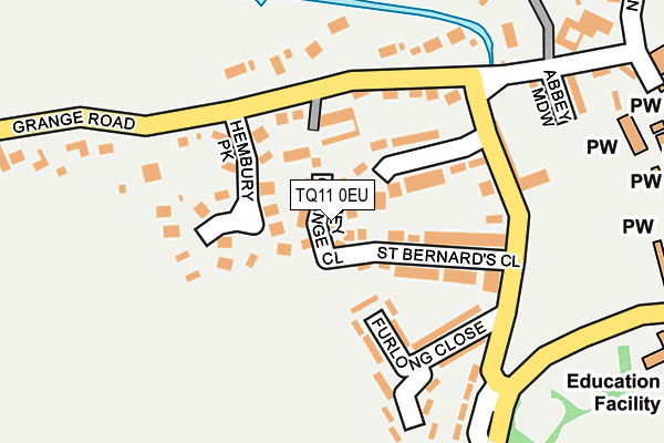TQ11 0EU map - OS OpenMap – Local (Ordnance Survey) TQ11 0EU map - OS OpenMap – Local (Ordnance Survey)